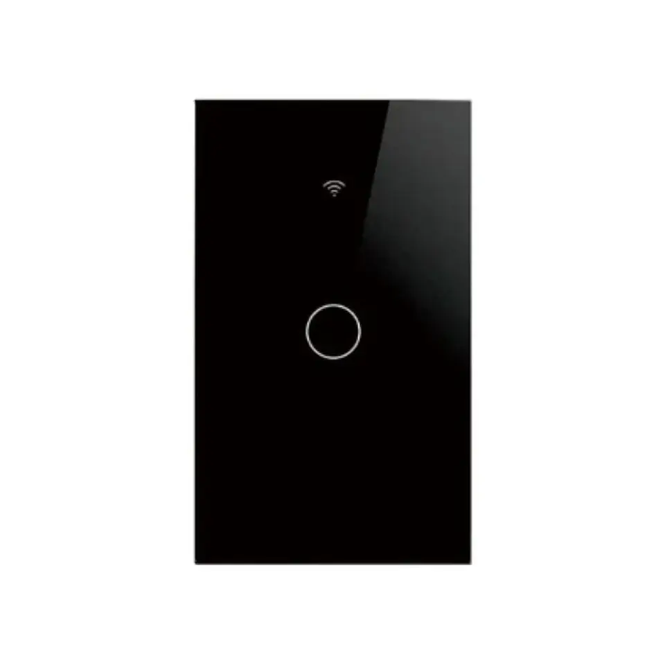 Interruptor inteligente Wifi Touch Negro Simple 1