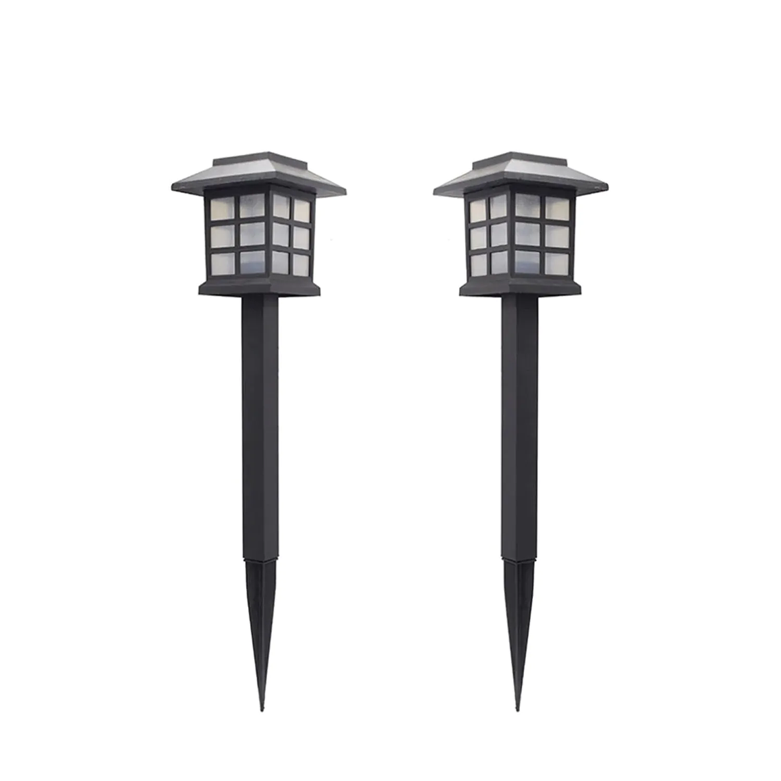 Set 2 Estacas Solares LED Lantern Megabright 6000K 4