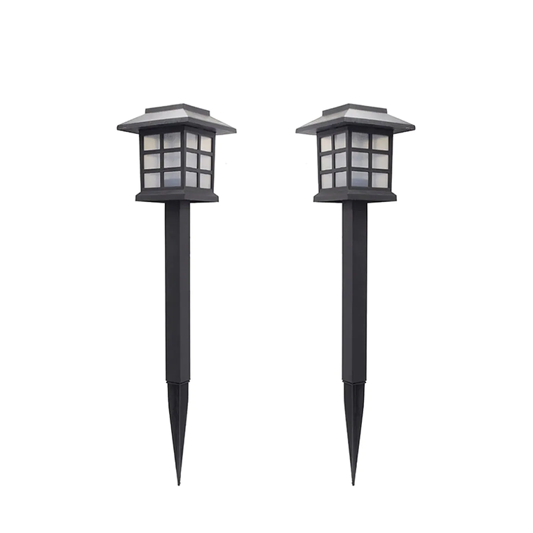 Set 2 Estacas Solares LED Lantern Megabright 6000K 4