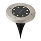 Set 2 Focos Solares LED a Piso Megabright Round Floor: Iluminación de Senderos y Terrazas - Miniatura 1