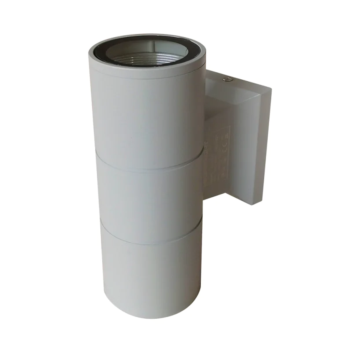 Aplique de Pared Exterior Cilíndrico Gris: Luz Doble Dir/Ind (GU10) IP54 2
