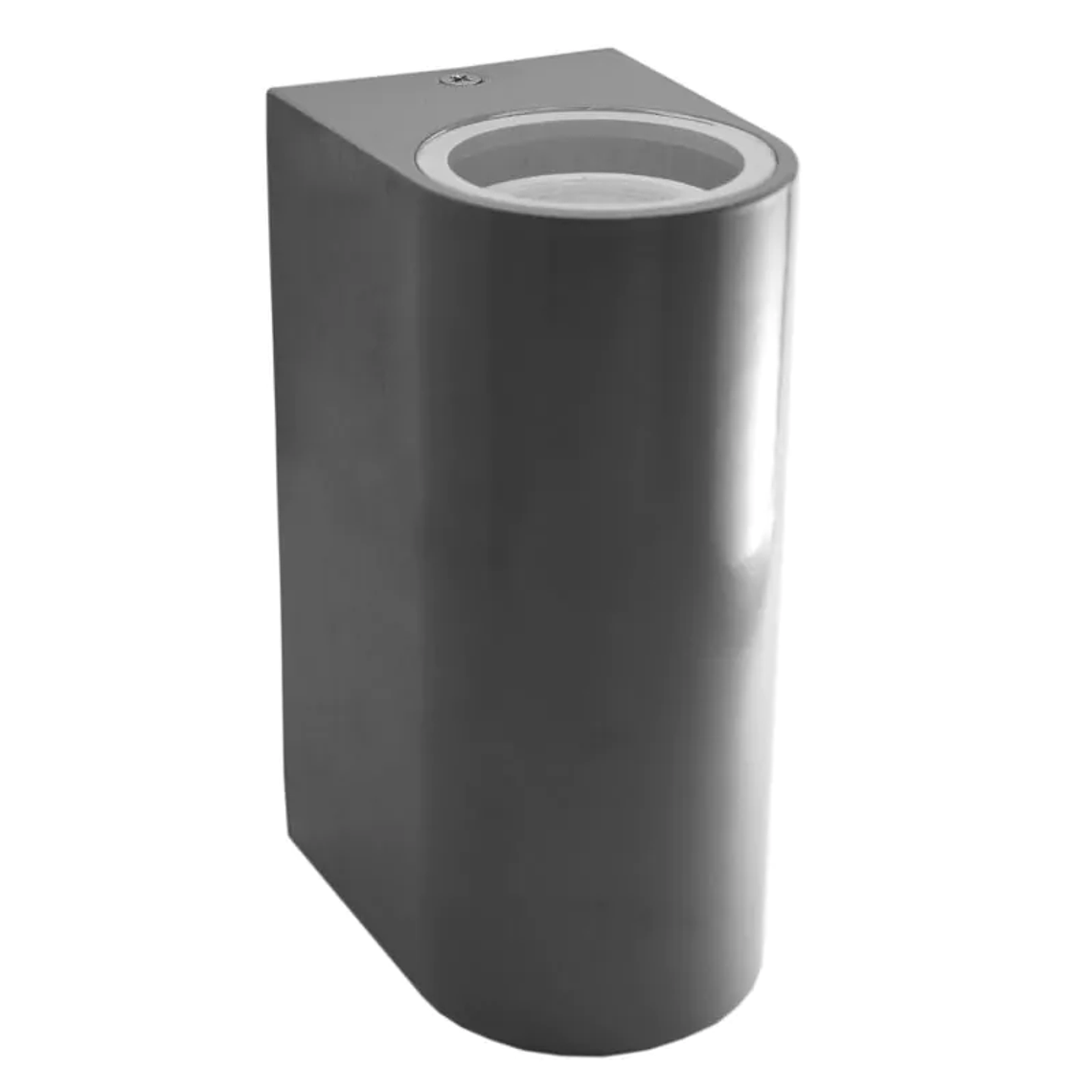 Aplique de Pared Exterior Cilíndrico Gris: Luz Doble Dir/Ind (GU10) IP54 1