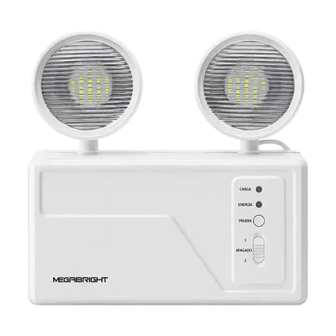 Lámpara de Emergencia LED Micky Megabright: Doble Foco 6500K