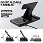 Cargador Inalámbrico 3 en 1 Pro Estación de Carga Rápida 15W Plegable - Miniatura 4
