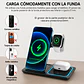 Cargador Inalámbrico 3 en 1 Pro Estación de Carga Rápida 15W Plegable - Miniatura 6