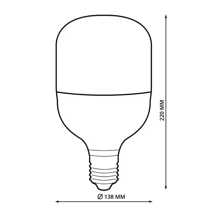 Ampolleta LED High Power Megabright 40W E27 6500K 3600lm 8