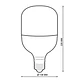 Ampolleta LED High Power Megabright 40W E27 6500K 3600lm - Miniatura 8