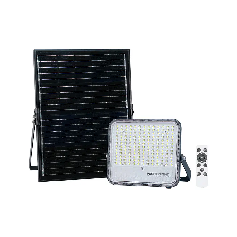 Proyector LED Solar Megabright 100W IP65 6500K Con Panel 1