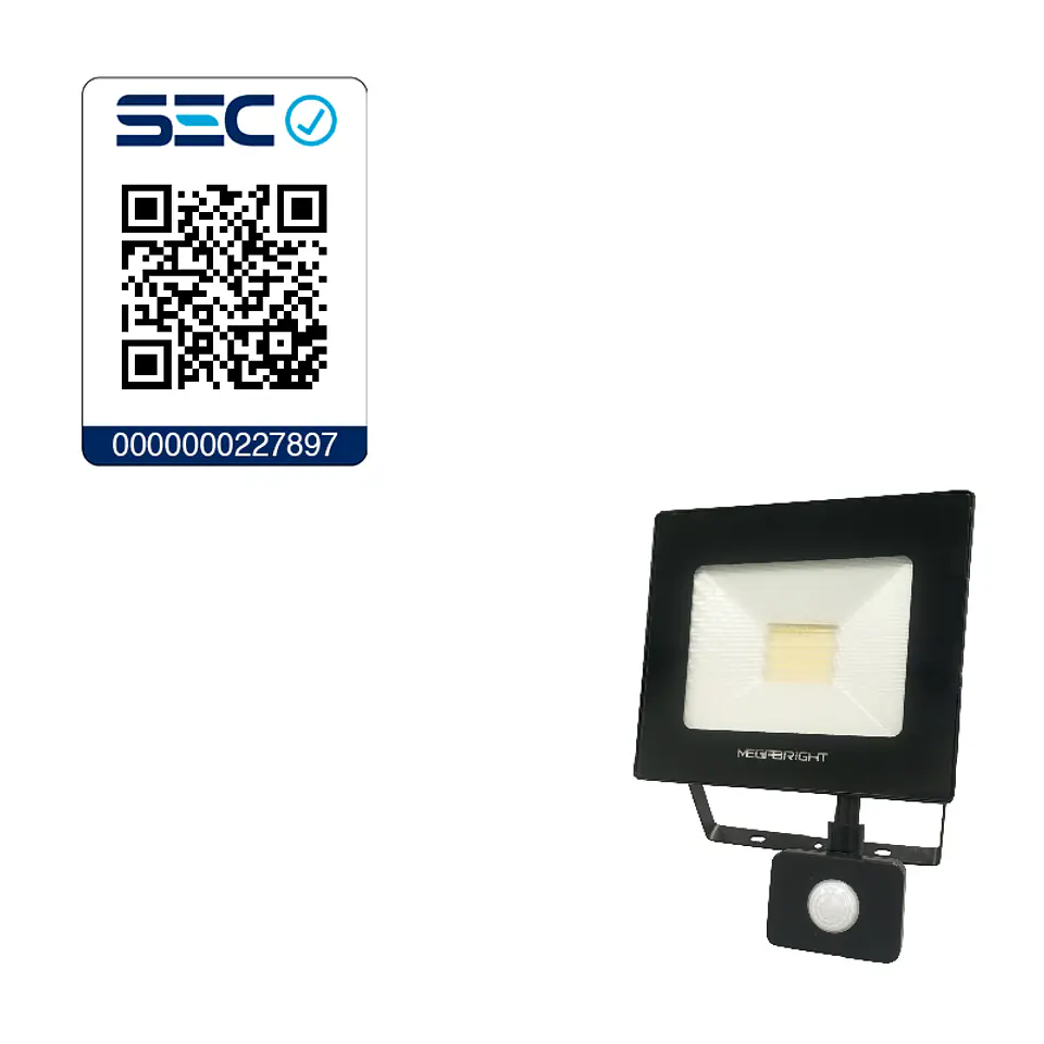 Proyector LED 30W Telco Flat Pro 6000K Con Sensor de Movimiento 2