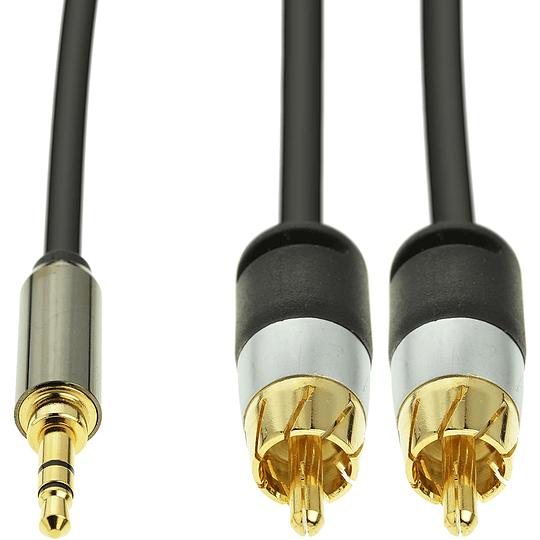 Cable de audio Mediabridge -  de 3.5 mm a (2) RCA  1,8mts