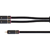 Cable Monoprice Onix Series -  RCA a 2 RCA, 1.8 metros, negro