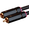 Cable Monoprice Onix Series -  RCA a 2 RCA, 1.8 metros, negro