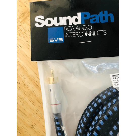 Cable Svs Subwoofer, Co Axial 5 Metros, Soundpath Rca Audio