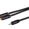 Cable Monoprice Onix,  3,5 mm a 2 RCA, 90 cms, conector chapado en oro