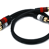 Cable Monoprice Premium 2 RCA Plug/2 RCA Plug  22AWG  45cms