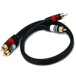 Cable Monoprice Premium 2 RCA Plug/2 RCA Plug  22AWG  45cms