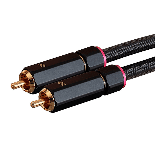 Cable Monoprice Onix Series -  RCA a 2 RCA, 0.8 metros, negro