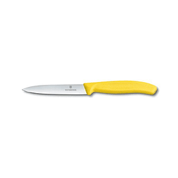 Cuchillo Para Verdura, Puntiagudo Con Mango Nylon Amarillo, 10cm, Victorinox  6.7706.L118