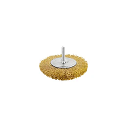 Escobilla rueda dorado 2" c/vastago TAC34021
