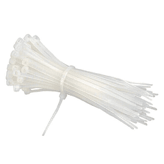 Amarra Cable Blanca 250 x 3.6 mm (100 Unidades)