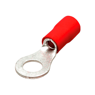 Terminal Ojo Aislado Rojo 22-16 AWG 5.3mm 100 Unidades