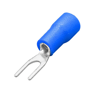Terminal Horquilla 16-14 AWG 4mm Azul 100 Unidades