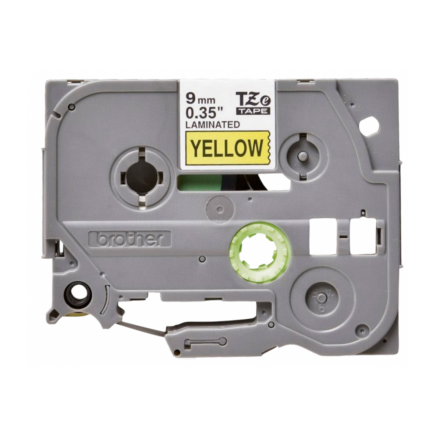 Cinta Etiquetadora TZE-S621 9mm Negro En Fondo Amarillo