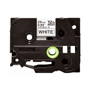 Cinta Etiquetadora Brother TZE-FX251 24mm Negro En Blanco