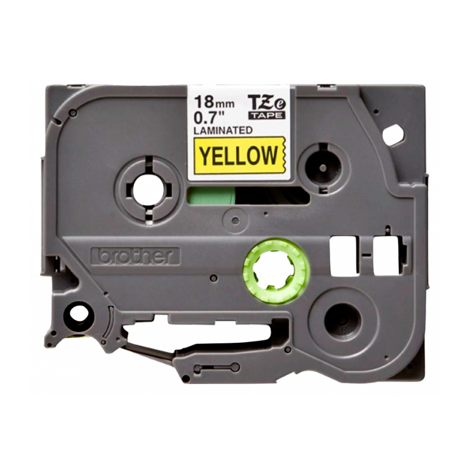 Cinta Etiquetadora TZE-641 18mm Negro En Amarillo