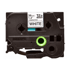 Cinta Etiquetadora Brother TZE-261 36mm Negro en Blanco