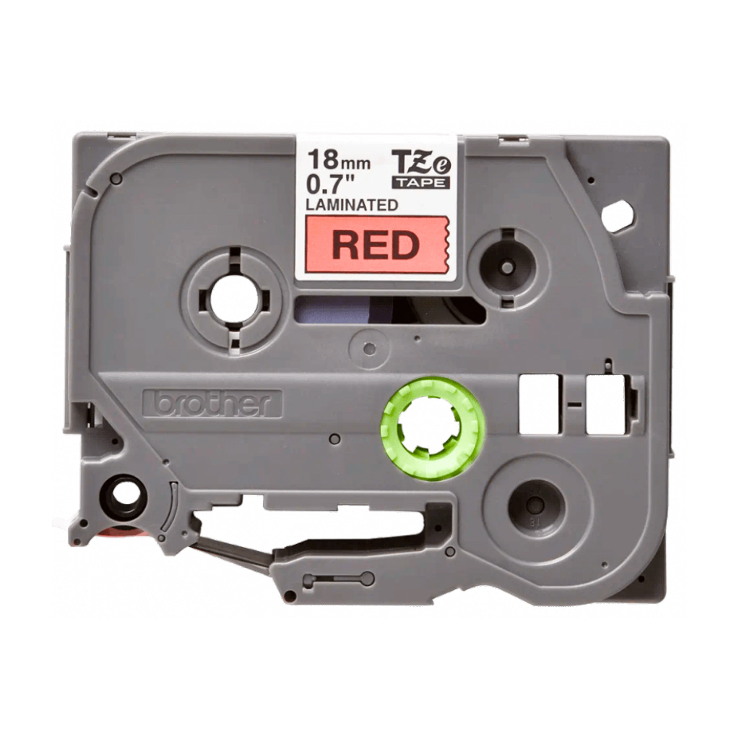 Cinta Etiquetadora Brother TZE-441 18mm Negro en Rojo