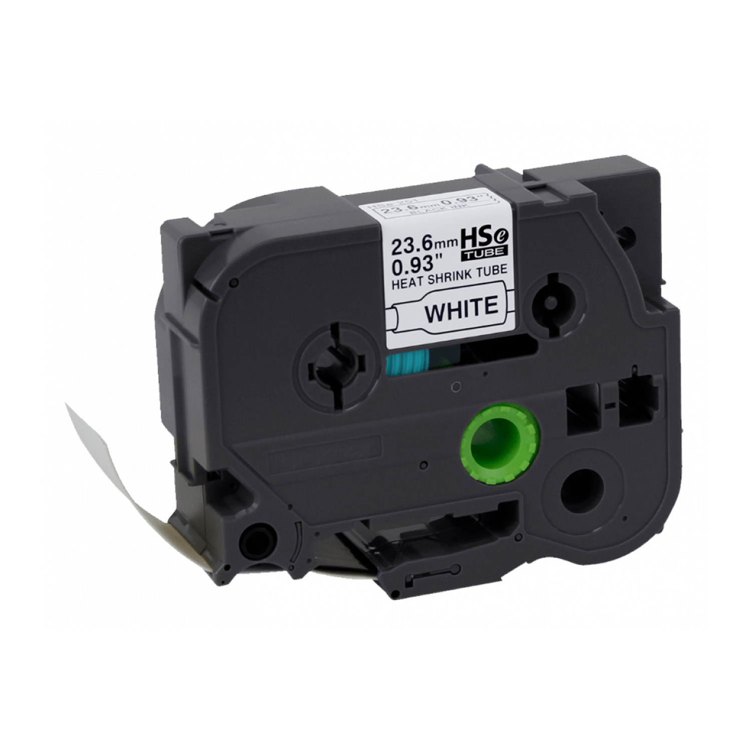 Cinta Termoretractil HSE-251 23,6mm Negro En Blanco