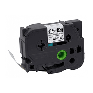 Cinta Termoretractil Brother HSE-251 24mm Negro En Blanco