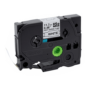 Cinta Termoretractil Brother HSE-231 12mm Negro En Blanco