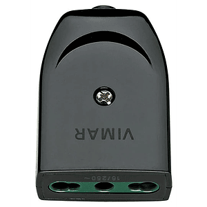 Enchufe Hembra Volante 2P+T 10/16A 250V Negro