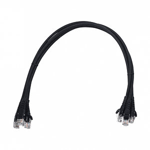 Cable Patch Inyectado Multifilar 1 Metro Negro CAT5E Pack 4