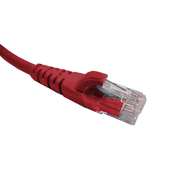 Cable Patch Inyectado Multifilar 5 Metros Rojo CAT5E