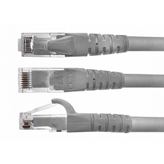 Cable Patch Inyectado Multifilar 10 Metros Gris CAT5E