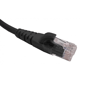 Cable Patch Inyectado Multifilar 1 Metro Negro CAT6 LSZH