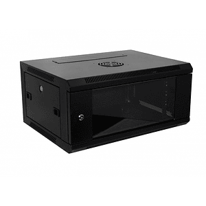 Rack Pared Negro 4U 45cm-Fondo Laterales Removibles