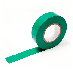 Cinta Aislante Auto Extinguible 19mm x 20mts Verde Lexo