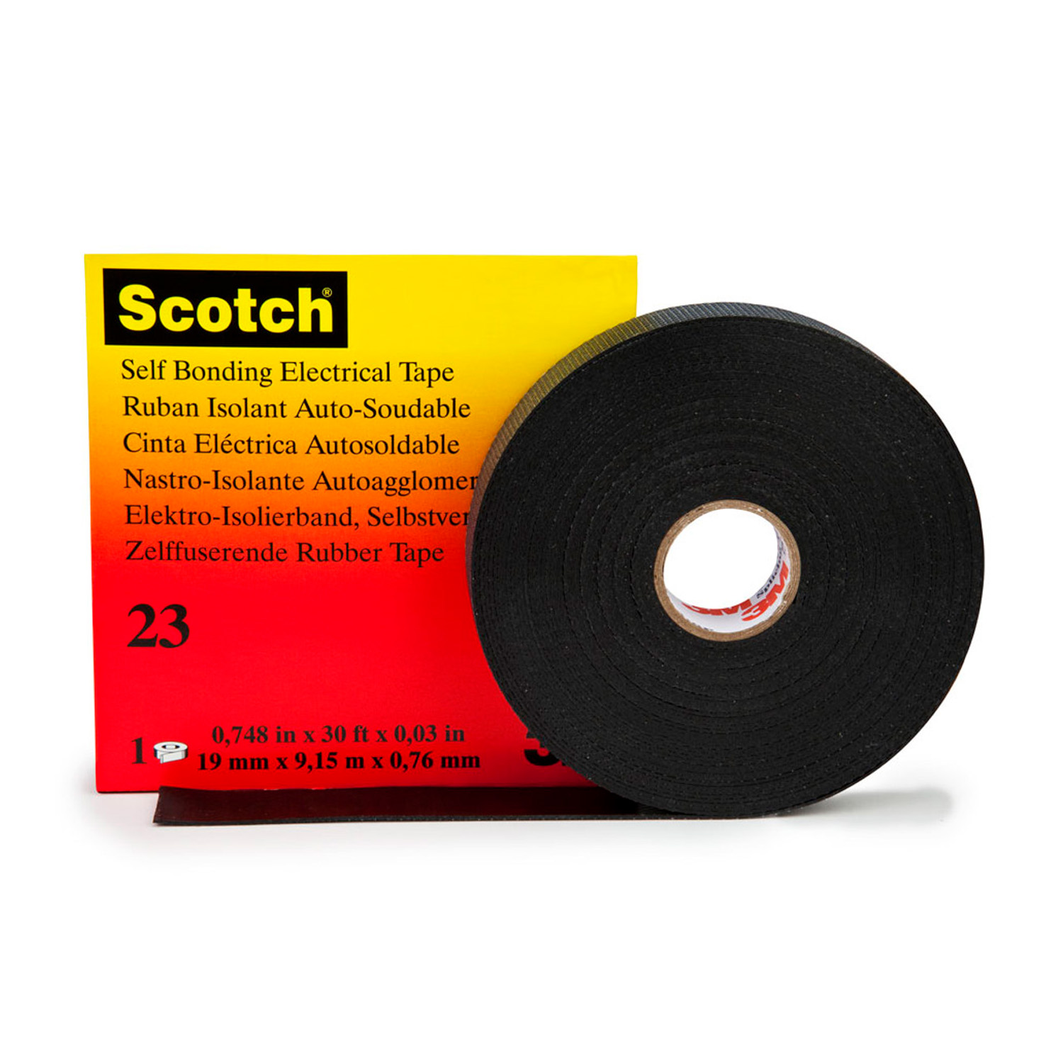 Cinta Aisladora de Goma Numero 23 19mm 5 metros 3M Scotch