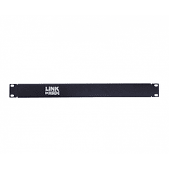 Tapa Cubre Espacio Rack 1U 19 Pulgadas Fierro Negro Linkmade