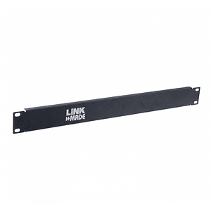 Tapa Cubre Espacio Rack 1U 19 Pulgadas Fierro Negro Linkmade