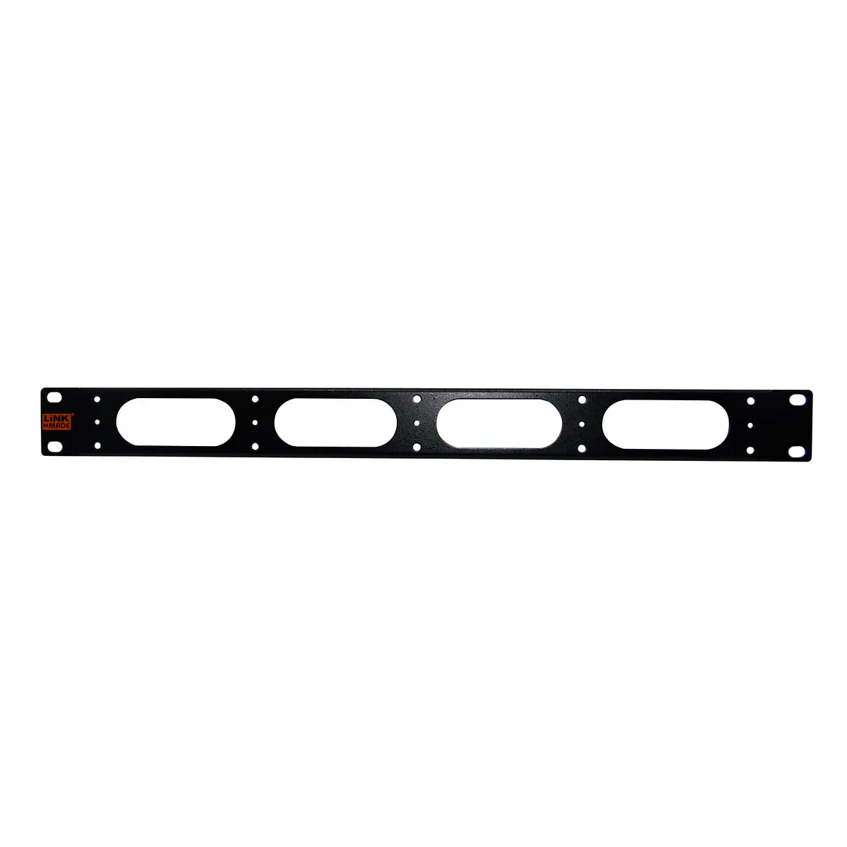 Tapa Cubre Espacio con Aperturas Rack 1U 19 Pulgadas Negro