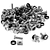 Kit 100 Tornillos y Tuercas Enjauladas para Rack 10p 19p M6