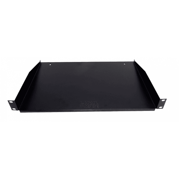 Bandeja Lisa Para Rack Negra 1U 30cm Fondo Linkmade 2