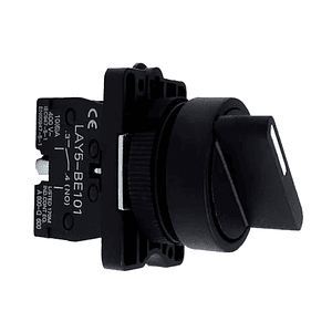 Selector Armado 22mm 3 Posiciones Maneta Corta 2 Contacto NA