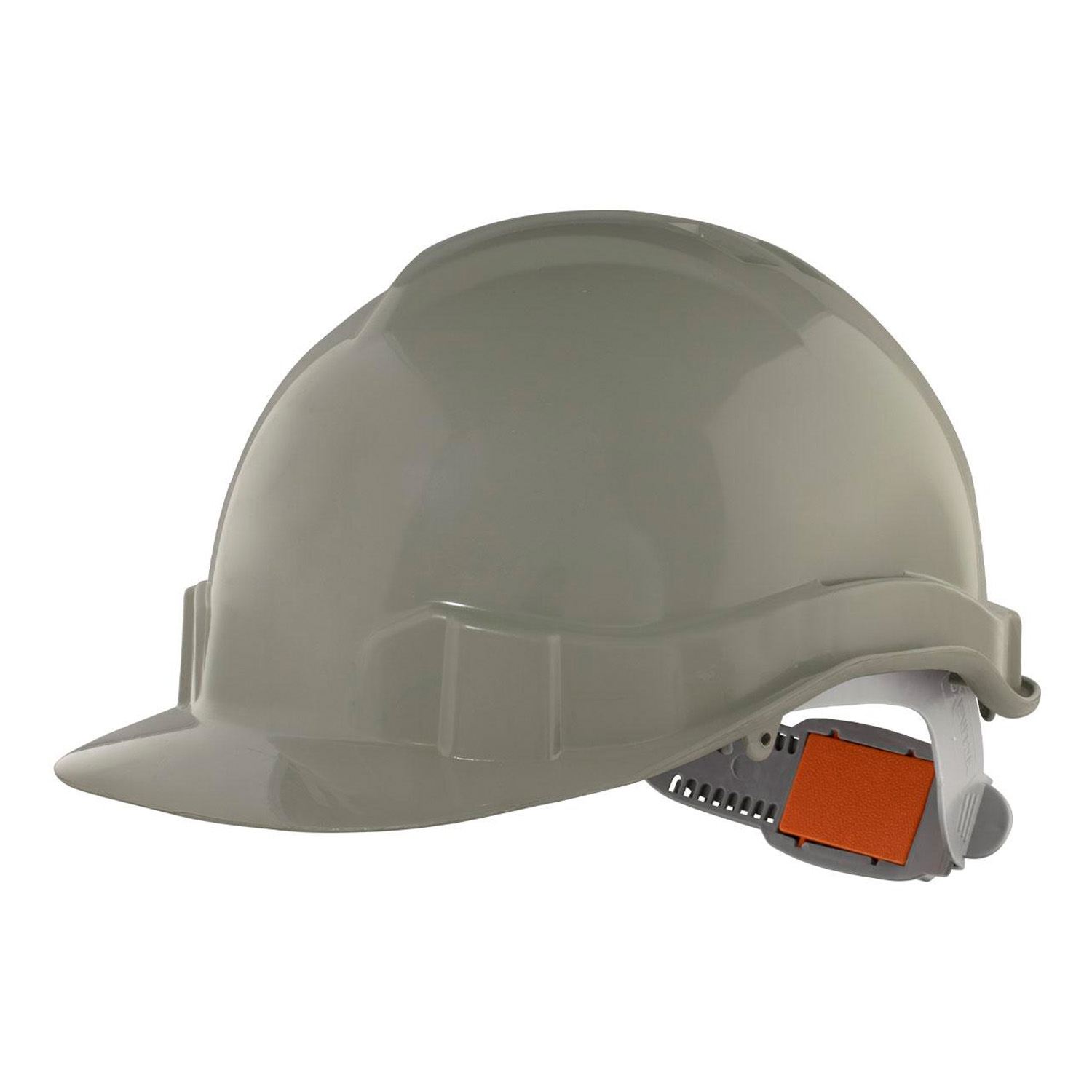 Casco de Seguridad con Ajuste Botón Gris 4 Puntas