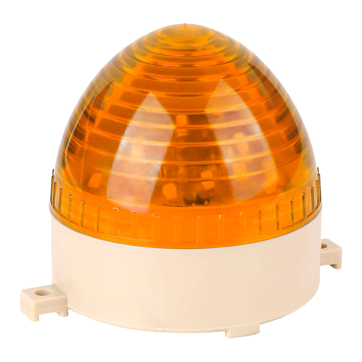 Baliza Led Destellante Amarilla 220V IP44 Diametro 86mm - Lexo